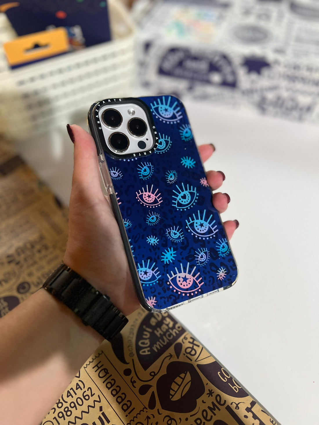 iPhone 14 Plus / 15 Plus Case – Protective Phone Cover by CrazyArte