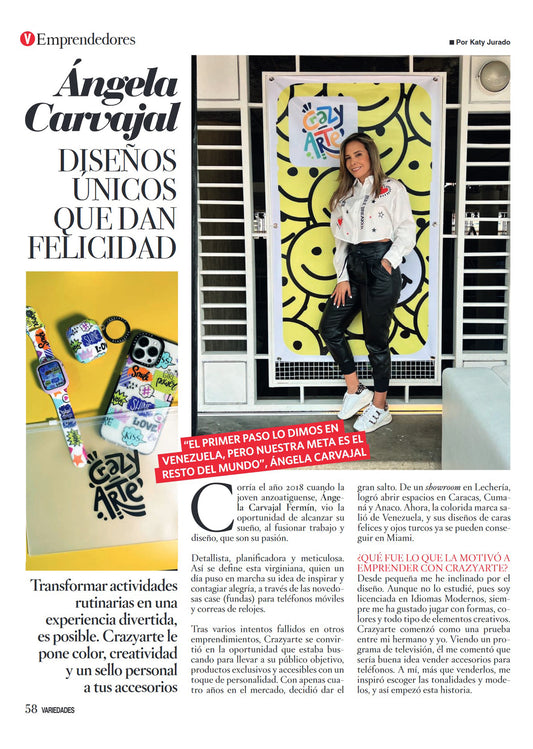 CrazyArte en Vanidades! Seguimos haciendo marca
