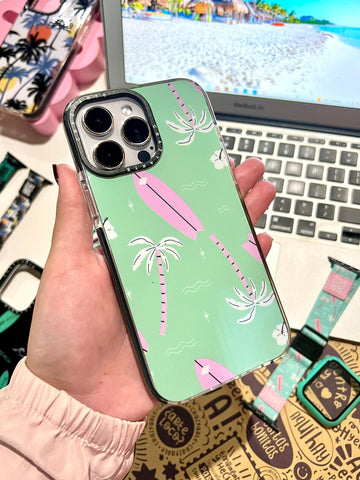 iPhone Case - Turquoise Palm Trees