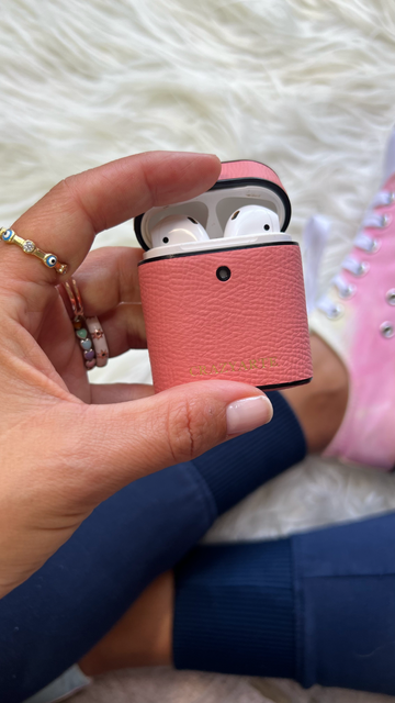 Airpod Case - Pink Leather