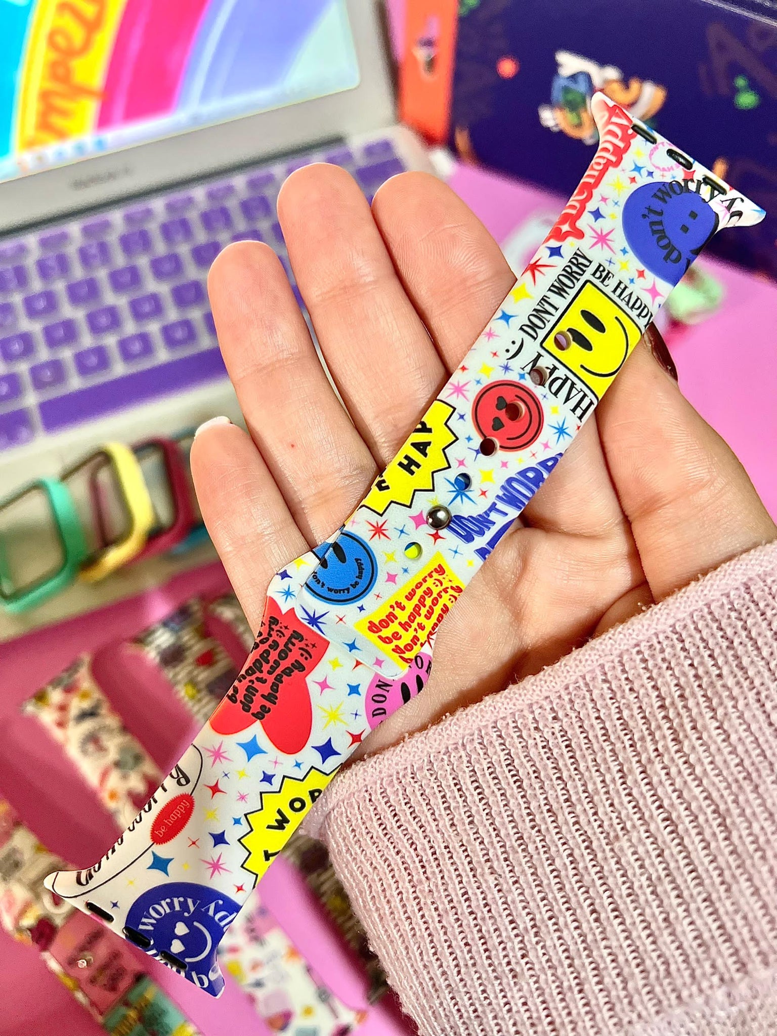 Apple Watch Band - Don't Worry Be Happy