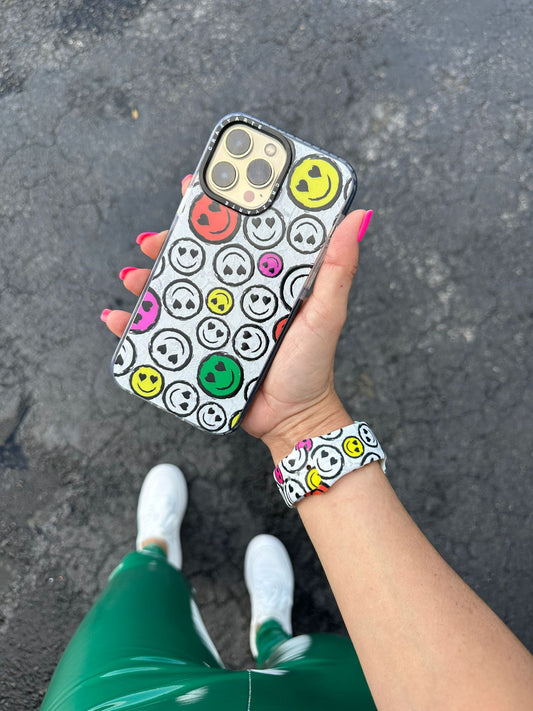 Case IPhone - Colorfull Happy Face