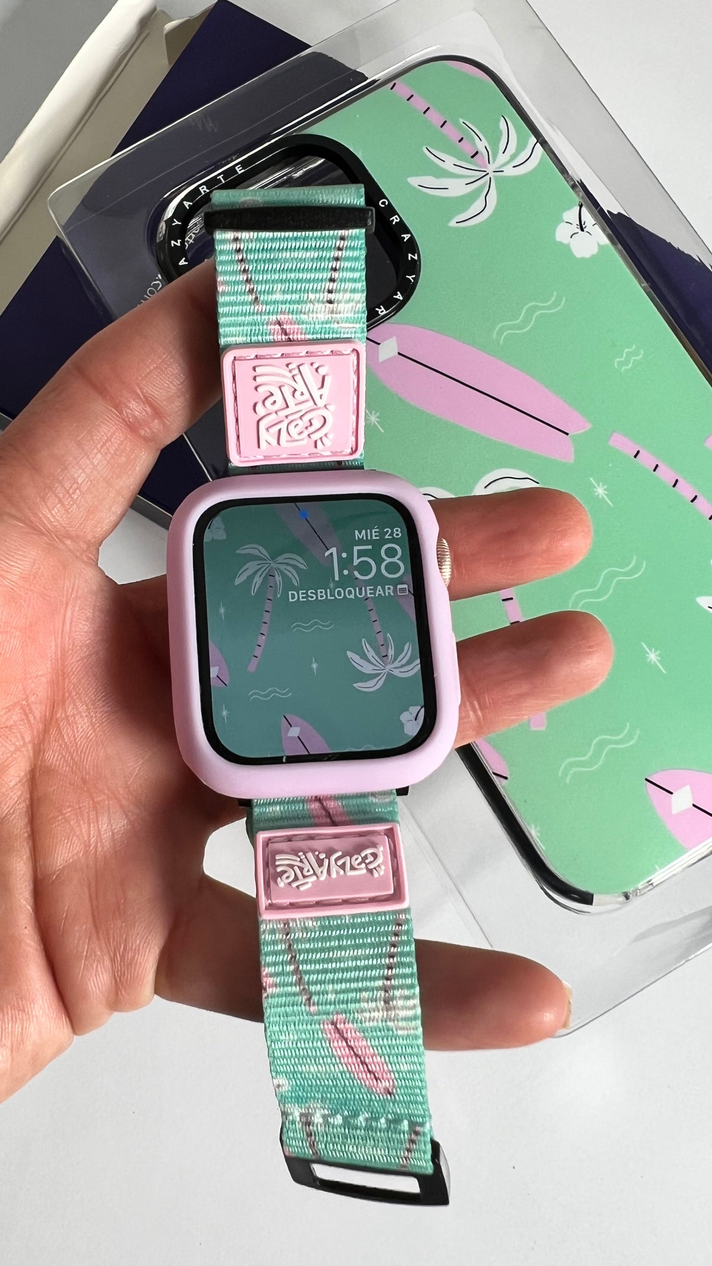 Correa Apple Watch - Palmera Turquesa