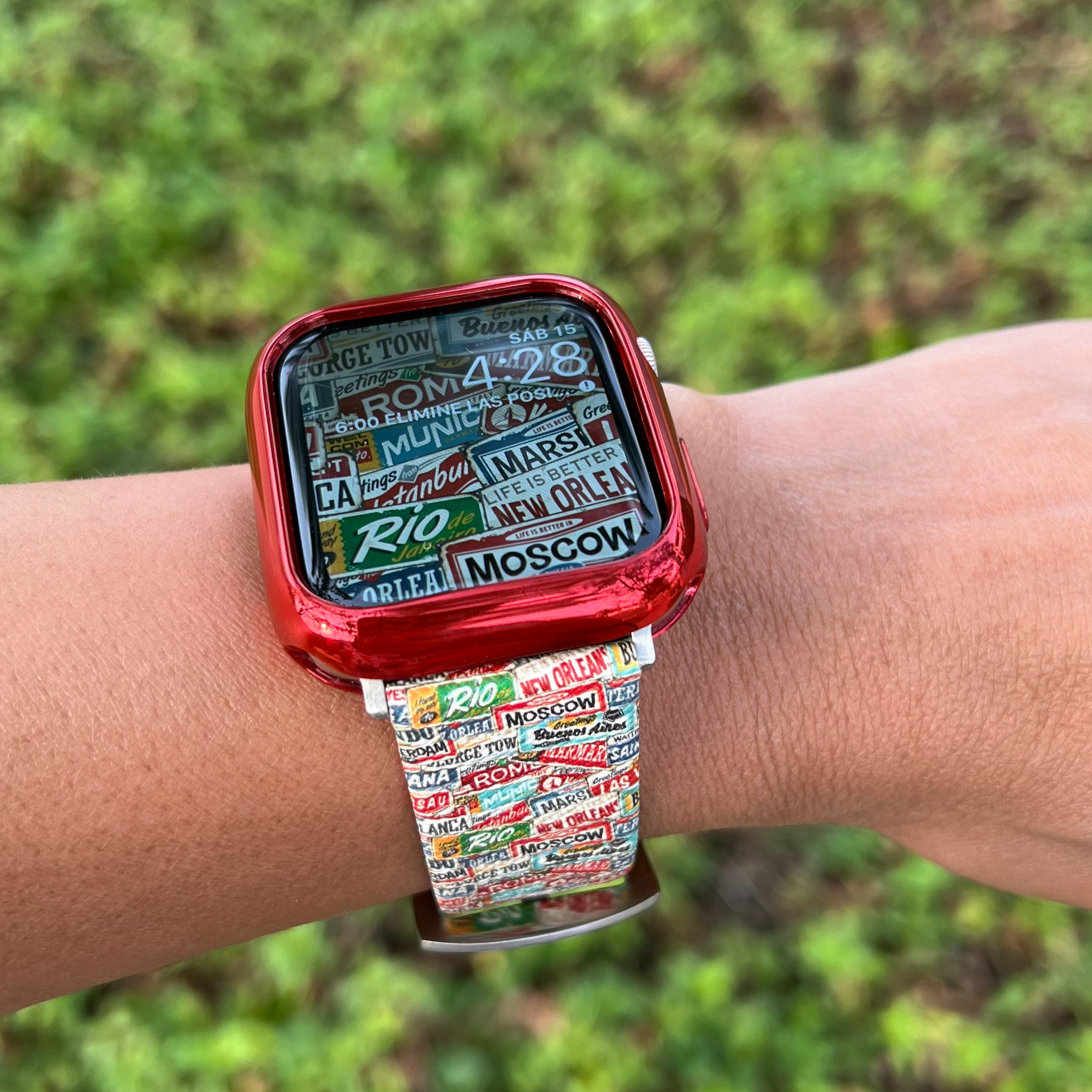 Apple Watch Strap - Cities Plate